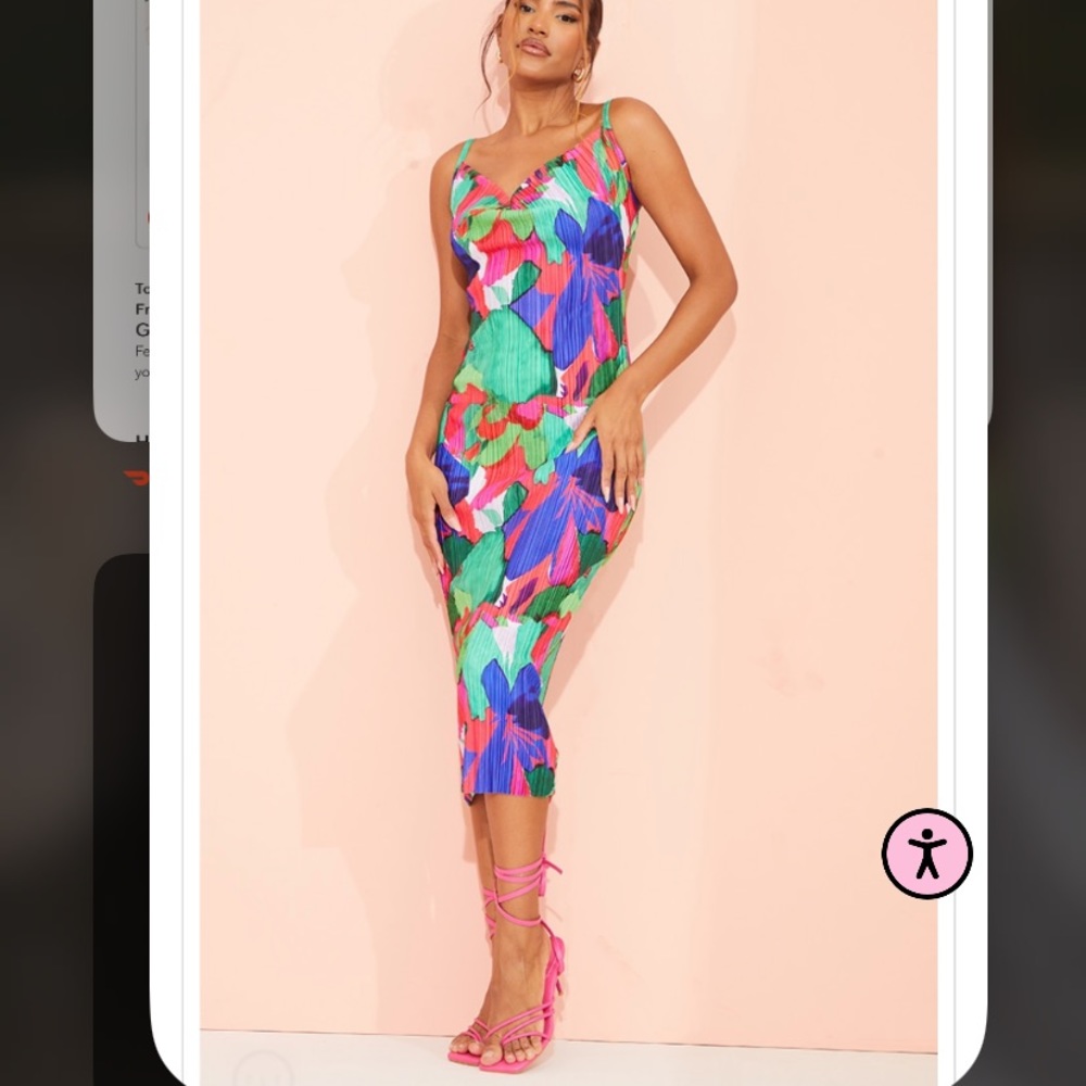 Strappy midi dress